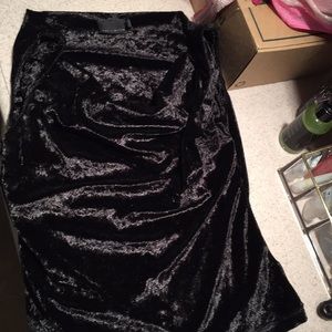 The Limited black velvet cowl neck sleeveless top